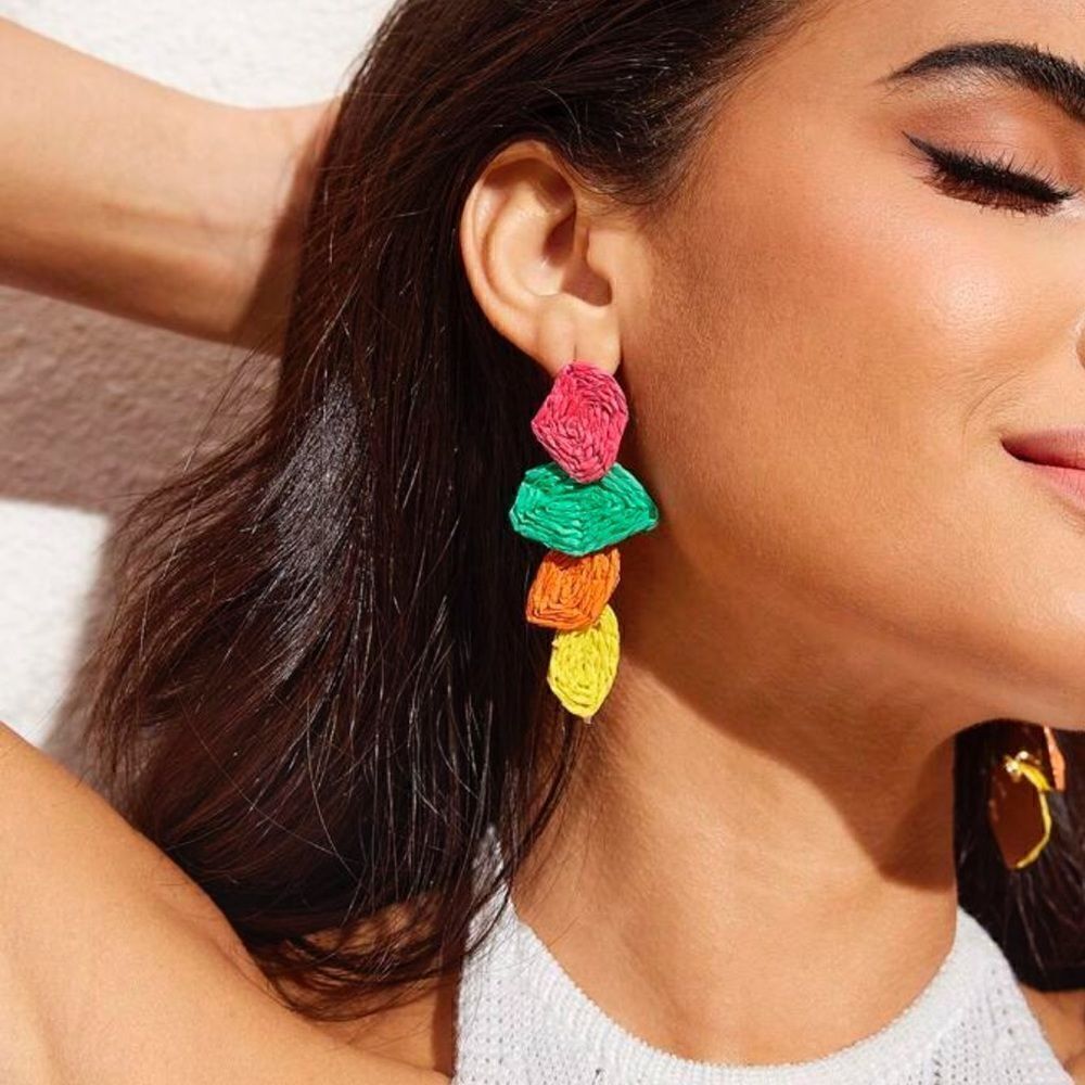 Boho geo dangle earrings S639